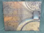 Two Three Gathered My Name I Am There Canvas Wall Decor God Lord Matthew 18:20