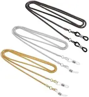 [QOOWFEANIG] Eyeglasses Lanyards Straps - 3Pcs Eye Glasses String Holder Chain, Sunglass Cords for Eyeglass and Sunglass