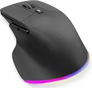 Ergonomic Vertical Mouse - Wireless Mouse with Silent Quiet Clicks, 3 Adjustable DPI, USB-C Rechargable - USB Mouse Mice for Laptop, PC, Computer, Desktop, Notebook, Mac Studio, Black