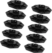 HOMSFOU 10pcs Adjustable Deck Base Support Pedestal Versatile Floor Leveler for Outdoor Decking Easy Installation Construction for Decking Projects