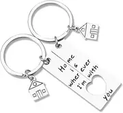 [YangQian] Couple Gifts for Him and Her - Anniversary, Christmas, Housewarming Keychain for Husband, Wife, Spouse, Fiance, Boyfriend, Girlfriend - Home, Birthday, Valentine's Day Present