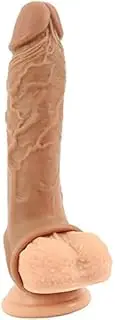 Realistic Cock Sleeve Extender Sheath for Men - Instant Male Enhancement Extension 8'' Penis Sleeve to Add Girth & Length - Easy to Use & Clean - Phthalate & Latex Free