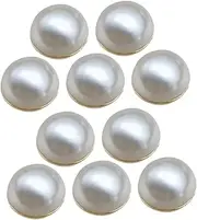 [Healeved] 10Pcs Magnetic Bridal Veil Weights with Artificial Pearls No Sew Brooch Buttons for Wedding Veils Hijabs Dress Accessories Secure Discreet Integration for Fashion Elegance