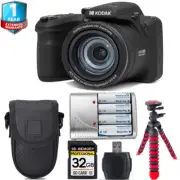 Kodak PIXPRO AZ405 Digital Camera (Black) + 1 Yr Warranty +Tripod + Case -32GB