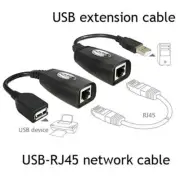 1*USB Extension Ethernet RJ45 Cat5e/6 Cable LAN Adapter Extender Over Repeater g