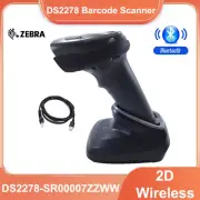 Zebra DS2278-SR00007ZZWW Wireless 2D/1D Bluetooth USB Barcode Scanner w/ Cradle