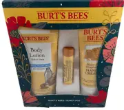 Burt's Bees Honey Pot Body Lotion Hand Cream Lip Balm Gift Set Lotion Pack
