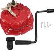 Jiawu Hand Crank Start Recoi Starter Assembly, Easy Quick Fast No Pull Starter for 170F 173F 178F 186F 188F 192F 195F Generator, Mini Tiller, Mower, Metal Wind Up Start Crank