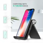 Multi Angle Mobile Phone Tablet Stand Holder Samsung Galaxy Apple iPhone - Black