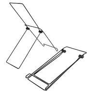 Solar Panel Brackets - 2 Pack Foldable Solar Panel Stand, Sturdy Steel Mobile Rack, Portable Sollar P'anel Tilt Mount Brackets, Lightweight Adjustable Support for Off-Grid Power,Camping,RV Adventures