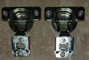 2 - New Ferrari ET64 Compact Face Frame Hinge 105 Degree 3/4" OL ET647140GG