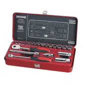 Sidchrome 3/8" Metric Socket Set - 21 Piece