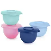 Tupperware Impressions Mini Bowl Set of 4 with Lids New