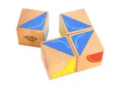 Tooky Toy Wooden Block Pattern Puzzle | Educational Shape Recognition Game