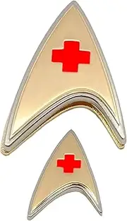 QMx Star Trek: Discovery Enterprise Medical Badge and Pin Set