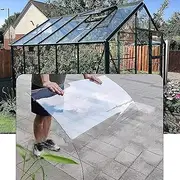 Polycarbonate Greenhouse Sheets,Clear Acrylic Plastic Sheet, UV Protection Rainproof Cover,Outdoor Awning Shelter,for Greenhouses,Sheds,Carports,Huts,Kennels (Size : 4x29.5ft)