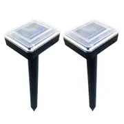 Ozoffer 2X Solar Powered Snake Repeller Ultrasonic Mole Mice Rodent Rat Repellent