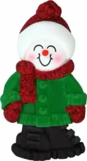 Male Name Snowboy Benjamin Personalized Christmas Tree Ornament