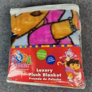 Vintage Nick Jr Dora The Explorer Boots Best Friends Plush Crib Toddler Blanket