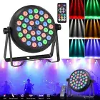 2Pcs 144W RGB Par Light 36LEDs DMX Stage Lighting For Bars DJ Party Halloween