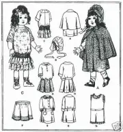 18" Antique Doll Clothing Pattern #8596