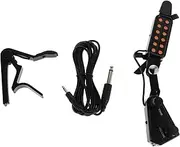 SECFOU 1 Set Adjustable Volume Acoustic Guitar Pickup with Capo Clip Design for Easy Installation Versatile Use for Folk Acoustic Guitars Enhanced Sound Quality and Performance