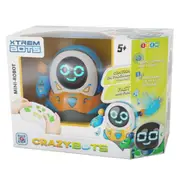Blue Rocket Xtrem Bots Control/Program Crazy Bots Roll w/ Lights & Sounds 4y+