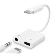 USB C to 3.5mm Headphone Splitter Adapter,2 in 1 Type C to Aux Audio TypeC-3.5
