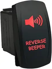 12V 20A / 24V 10A ON-Off Rocker Switch Reverse Beeper 6C45R Universal fits Toyota Nissan Holden Mitsubishi Ford Amarok etc. Dual LED in red