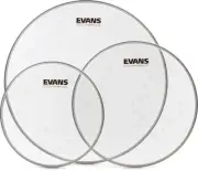 Evans Hydraulic Glass Rock 3-piece Tom Pack - 10/12/16 inch (2-pack) Bundle
