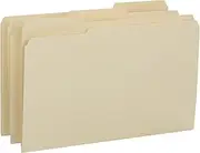 Smead Heavyweight Filing Folders, Filing Folder, Reinforced 13-Cut Tab, Legal Size, Manila, 100 Per Box (15434)