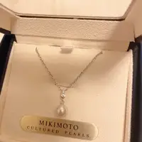 在飛比找PopChill優惠-[二手] Mikimoto 珍珠項鍊 鑽石 18k