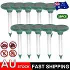 10pcs Solar Snake Repeller Solar Ultrasonic Pest Mole Rodent Possum Repellent