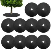 Weeds Barrier Ground Cover Garden Mats For Trees 10pcs Reusable Tree Mulch Rings