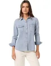 [Forever New] London Denim Shirt in Blue