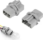 2PCS Tail Light Socket,Turn Signal Lights Tail Light Wiring Harness Plug Holder for Honda Civic 99-15, for Accord 98-15, for Acura CL Replace OE 33515-S50-003 Rear Blinker Holder Base T20W W Socket