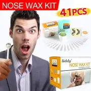 Nose Ear Hair Removal Wax Kit Sticks Easy Mens Nasal Waxing Remover Strips Beans