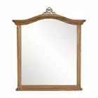 French Provincial Vintage Wood Frame Mirror Oak