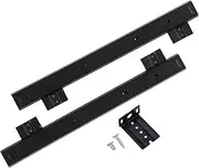 HOMSFOU 1Pair Durable Keyboard Tray Slide Out Stand for Office Keyboard Rail for Smooth Sliding and Silent Extension for Home and Office Desks
