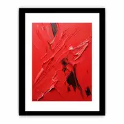 Red Abstract Framed Art Framed print Art Poster