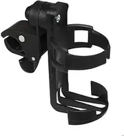 PEPLAYTAL Stroller Cup Holder Lightweight Rotatable Bottle Bracket for Prams Bicycles Easy Installation with Hand Operated Turn Lever Compatible with Stroller