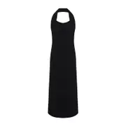 [Carven] Carven-Black Dr201 Long Dress-Donna 36 FR