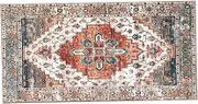 Runner Rug 48x24 Inch Bohemian Pattern Carpet Runner with Non-Slip Back Comfortable Washable Decorative Long Runners for Hallways, Entryway, Kitchen Hallway