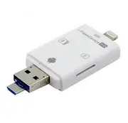 3 In 1 TF/SD Card Reader High-speed Adapter For Lightning / Micro USB / USB Fit For iphone x IOS Android