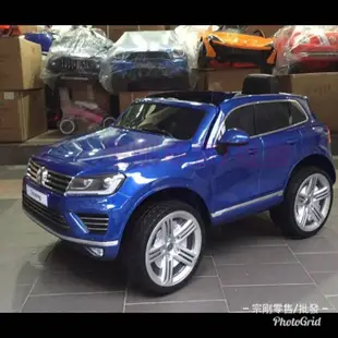 【宗剛零售/批發】(頂配MP4螢幕版) 福斯 VW Touareg 休旅車 正版授權 兒童騎乘電動車 雙驅動 雙開門