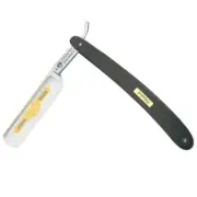Dovo Solingen Beard Moustache Straight Grooming Razor Shaver w/Ebony Wood Handle