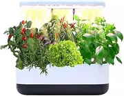Hydroponics Growing System, 10 Pods Indoor Herb Garden Starter Kit, Indoor Herb Garden with Grow Light, Germination Kit & Smart Grow Modes,Height Adjustable