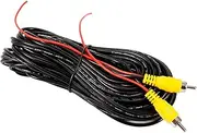 Zohisin 15m to Male to Male AV Audio Video Cable Cord Ideal for Car Rear Camera DVD CD Player and TV Box with Durable ABS Housing Copper Wire Core and Plated Plugs