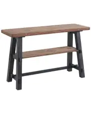 Alaterre Adam 48In Solid Wood Sofa/Tv Console Table With Shelf