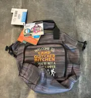 New with Tags Glacier Trails Insulated Cooler Bag Backpack Wooden Camper Pattern